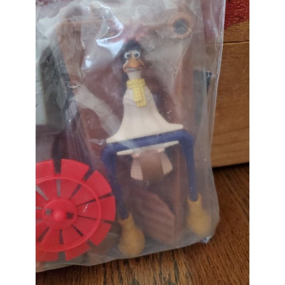 Vtg NEW Burger King Chicken Run #3 Mac's Highwire Act Toy Figure 2000 SEALED - Picture 3 of 4